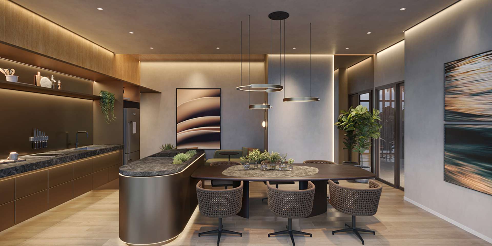 PERSPECTIVA DO ESPAÇO GOURMET