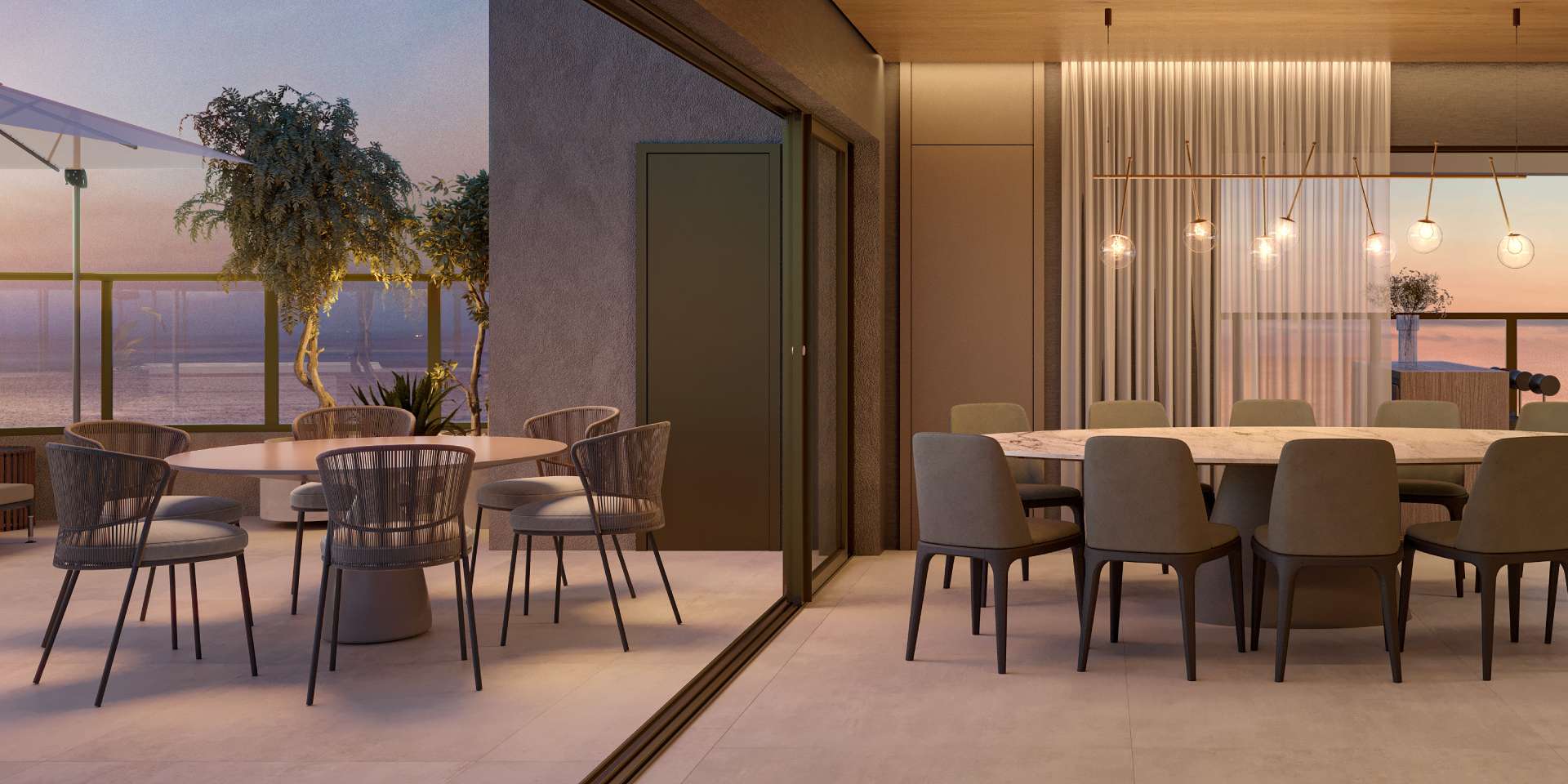 PERSPECTIVA DA SALA APTO. COBERTURA